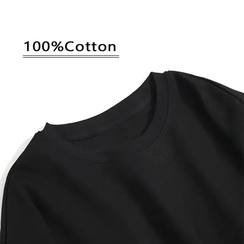 Mens Motivational Slogan Back Print T‑Shirt Retro Smiley Face Graphic Casual Street Short Sleeve Crew Neck Tops